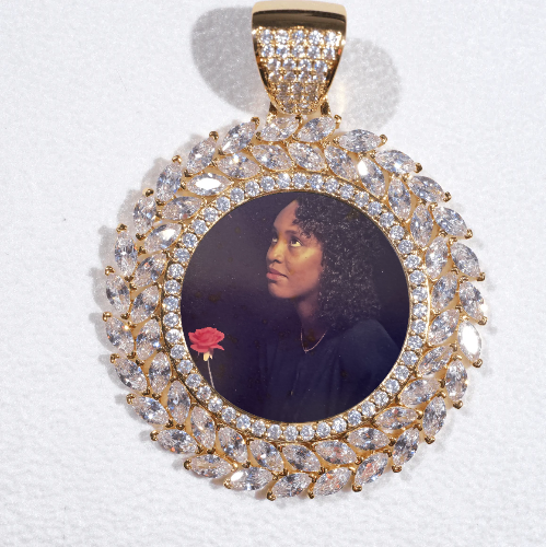 Large 3D Wheat Ear Custom Picture Pendant
