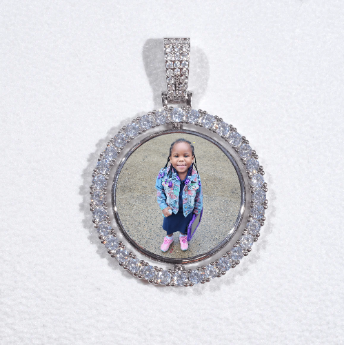 3D Spinning 2-Faced Custom Picture Pendant