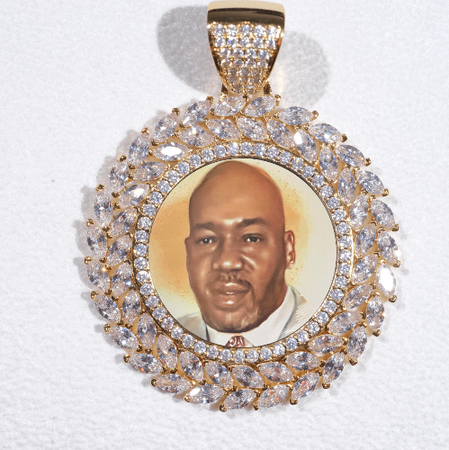 Large 3D Wheat Ear Custom Picture Pendant