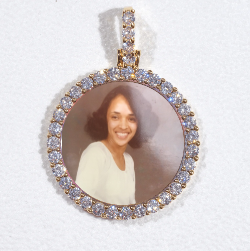 3D CIRCLE CUSTOM PICTURE PENDANT SMALL SIZE