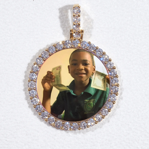 3D CIRCLE CUSTOM PICTURE PENDANT SMALL SIZE