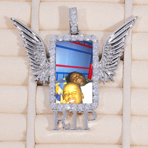 RIP WING 3D CUSTOM PICTURE PENDANT