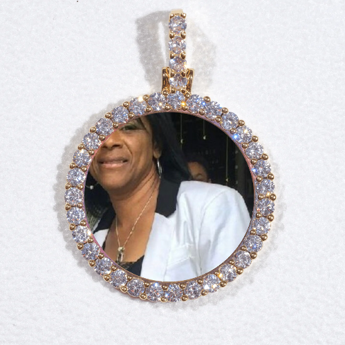 3D CIRCLE CUSTOM PICTURE PENDANT SMALL SIZE