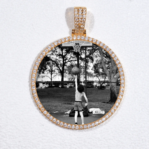 MEDIUM 3D CIRCLE CUSTOM PICTURE PENDANT