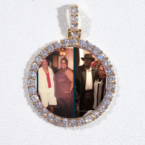 3D CIRCLE CUSTOM PICTURE PENDANT SMALL SIZE