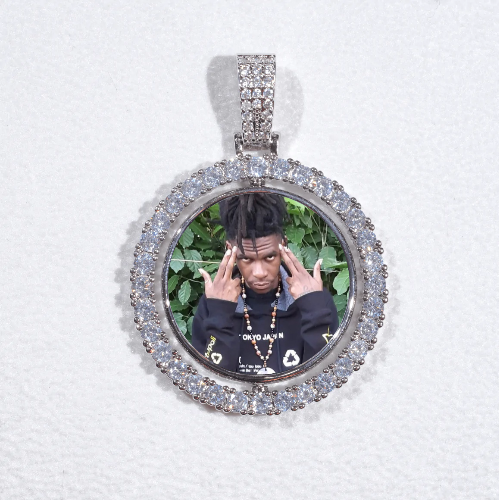 3D Spinning 2-Faced Custom Picture Pendant