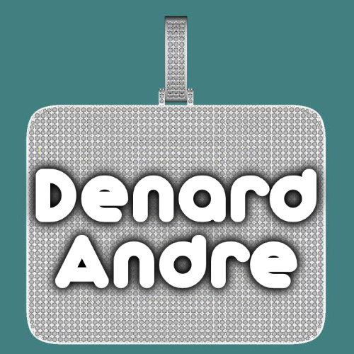CUSTOM LETTER NECKLACE 3D BIG SQUARE