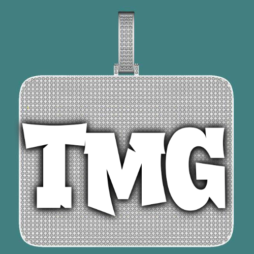 CUSTOM LETTER NECKLACE 3D BIG SQUARE