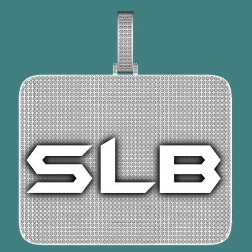 CUSTOM LETTER NECKLACE 3D BIG SQUARE