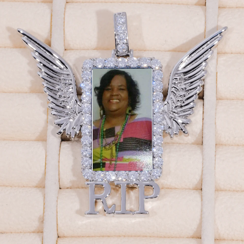 RIP WING 3D CUSTOM PICTURE PENDANT