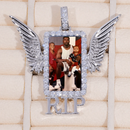 RIP WING 3D CUSTOM PICTURE PENDANT
