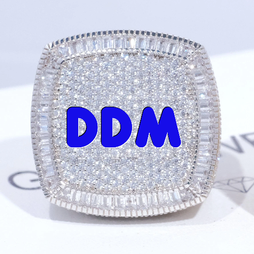 CUSTOM LETTER 3D ICED RING