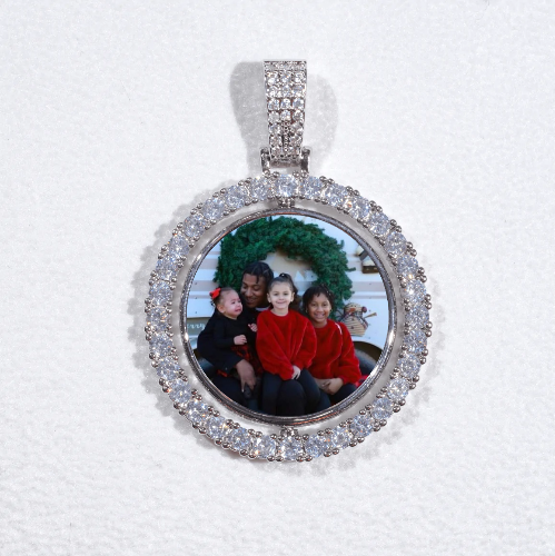 3D Spinning 2-Faced Custom Picture Pendant