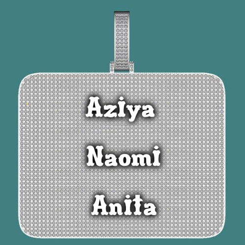 CUSTOM LETTER NECKLACE 3D BIG SQUARE