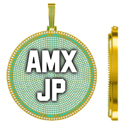 CUSTOM LETTER NECKLACE 3D BIG DISC