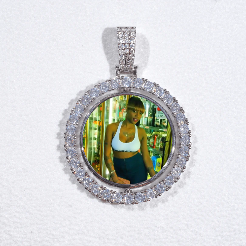 3D Spinning 2-Faced Custom Picture Pendant