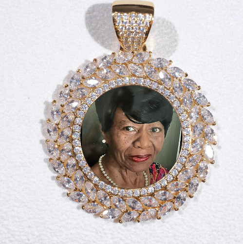 Large 3D Wheat Ear Custom Picture Pendant