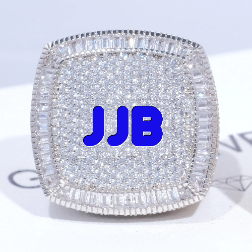 CUSTOM LETTER 3D ICED RING