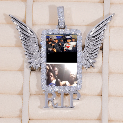 RIP WING 3D CUSTOM PICTURE PENDANT