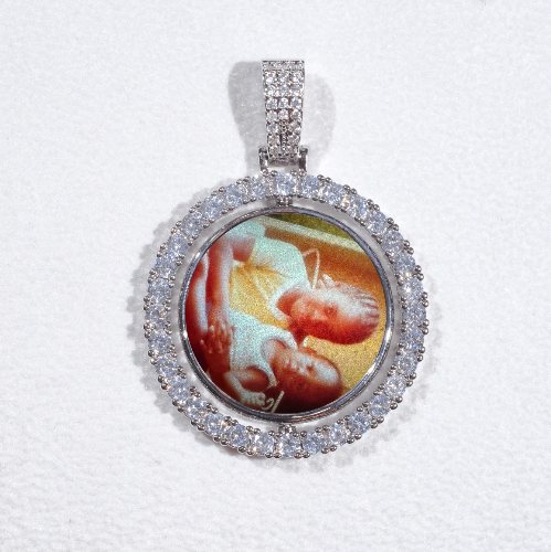 3D Spinning 2-Faced Custom Picture Pendant