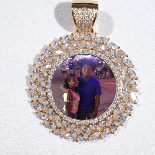Large 3D Wheat Ear Custom Picture Pendant