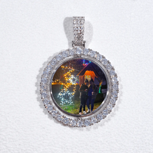 3D Spinning 2-Faced Custom Picture Pendant