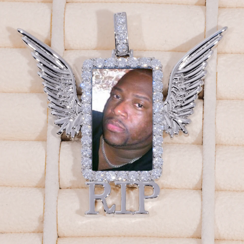 RIP WING 3D CUSTOM PICTURE PENDANT