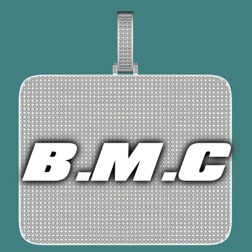 CUSTOM LETTER NECKLACE 3D BIG SQUARE