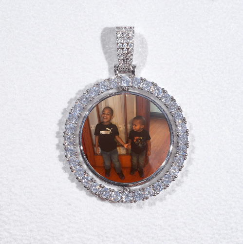 3D Spinning 2-Faced Custom Picture Pendant