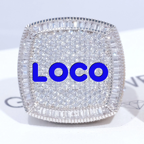 CUSTOM LETTER 3D ICED RING