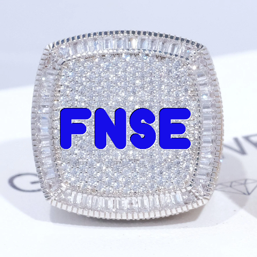 CUSTOM LETTER 3D ICED RING
