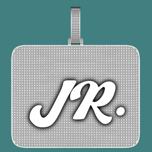CUSTOM LETTER NECKLACE 3D BIG SQUARE