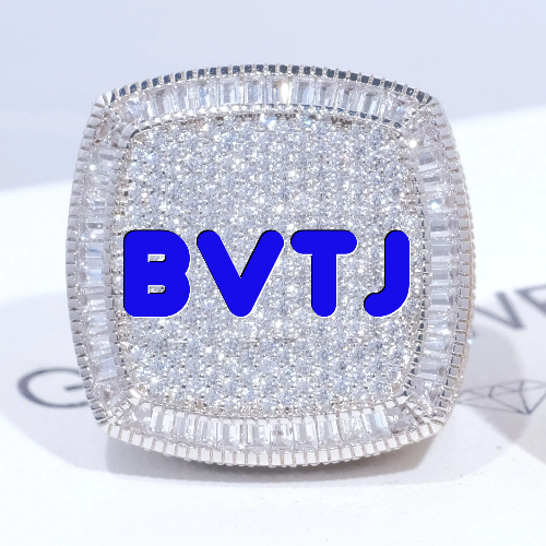 CUSTOM LETTER 3D ICED RING