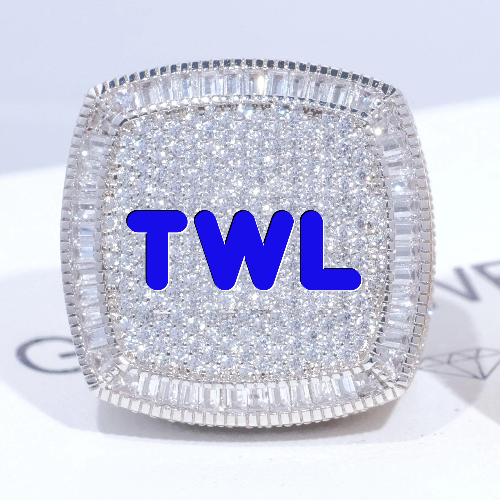 CUSTOM LETTER 3D ICED RING