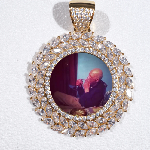Large 3D Wheat Ear Custom Picture Pendant