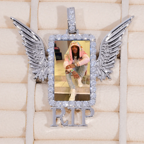 RIP WING 3D CUSTOM PICTURE PENDANT