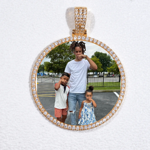 MEDIUM 3D CIRCLE CUSTOM PICTURE PENDANT
