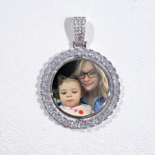 3D Spinning 2-Faced Custom Picture Pendant