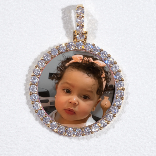 3D CIRCLE CUSTOM PICTURE PENDANT SMALL SIZE