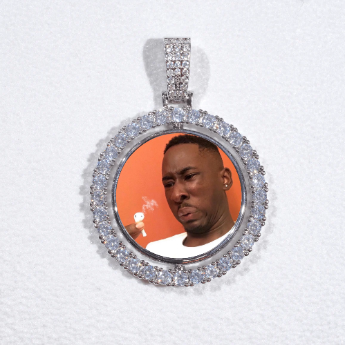 3D Spinning 2-Faced Custom Picture Pendant