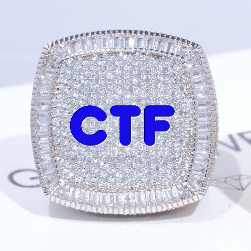 CUSTOM LETTER 3D ICED RING