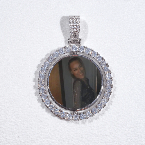 3D Spinning 2-Faced Custom Picture Pendant