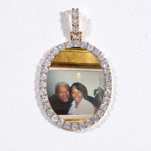 3D Oval Custom Picture Pendant