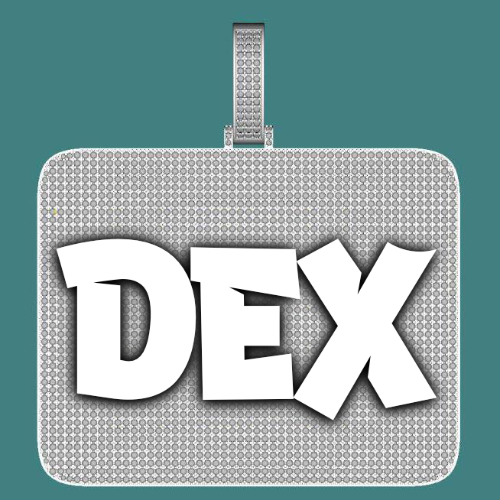 CUSTOM LETTER NECKLACE 3D BIG SQUARE