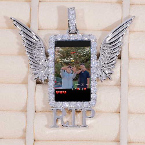 RIP WING 3D CUSTOM PICTURE PENDANT