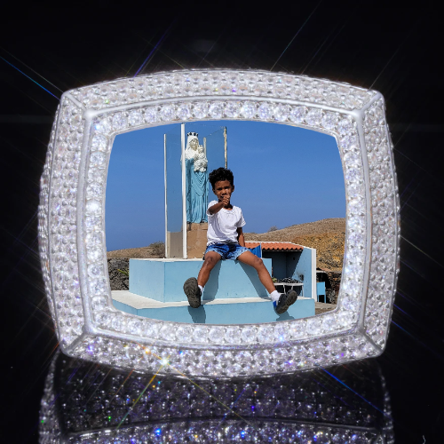 3D CUSTOM PICTURE ICED RING