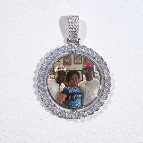 3D Spinning 2-Faced Custom Picture Pendant