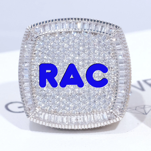 CUSTOM LETTER 3D ICED RING