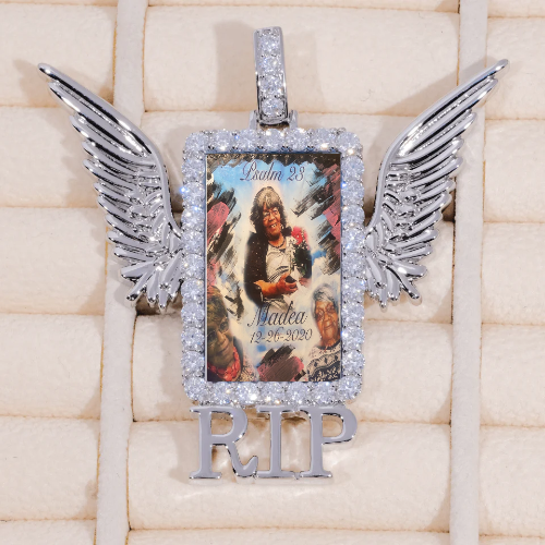 RIP WING 3D CUSTOM PICTURE PENDANT