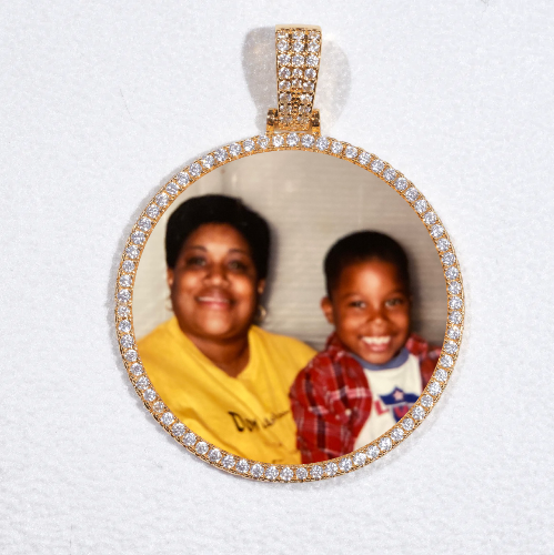 MEDIUM 3D CIRCLE CUSTOM PICTURE PENDANT